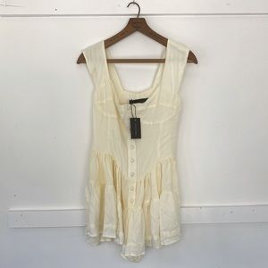 NWT Vanessa Mooney Elizabeth romper dress in Ivory